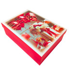 Коробка подарочная прямоугольная 29*21*9,5см с золотом микс 1033Y-506-L