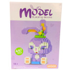 Конструктор 3D Blocks Зайчик 447 детали кор. 16*11,5*4,5см М1005