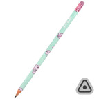Карандаш простой графитный KITE мод 046 c ластиком Feel Good K25-046-2