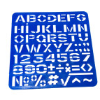Трафарет 13*13см Буквы и цифры (англ) Атлас AS-0249