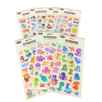 Наклейки детские 30*14см EVA с фольгой Микс XB-0**/SA-0246