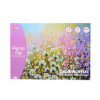 Альбом для эскизов Santi А5 (14,8*21см) подотно под масляные и акриловые краски 10л. 280г/м 742551