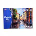 Альбом для эскизов Santi А4 (21*29,7см) подотно под масляные и акриловые краски 10л. 280г/м 742550