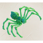 Игрушка пластик 3Д-принт Паук Тарантул радужный 12см , ассорти Y1587