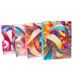 Пакет подарочный бумажный 70*50*20см Абстракция спирали 747-XXL Супер Гигант