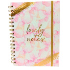 Тетрадь на спирали А5 100л. ТВП обложка 5227 на резинке, в клетку