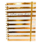 Тетрадь на спирали А5 100л. ТВП обложка 5228 на резинке, в клетку