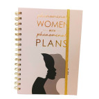 Тетрадь на спирали А5 100л. ТВП обложка 5229 на резинке, в клетку