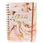 Тетрадь на спирали А5 100л. ТВП обложка 5235 на резинке, в клетку