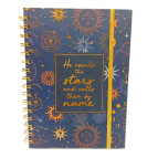 Тетрадь на спирали А5 100л. ТВП обложка 5236 на резинке, в клетку