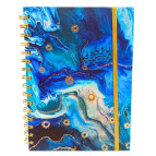 Тетрадь на спирали А5 100л. ТВП обложка 5238 на резинке, в клетку