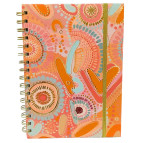 Тетрадь на спирали А5 100л. ТВП обложка 5239 на резинке, в клетку