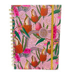 Тетрадь на спирали А5 100л. ТВП обложка 5241 на резинке, в клетку