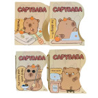 Ограничитель для книг металлический №6867 Капибара