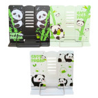 Подставка для книг металлическая сплошная ООПТ 19*21см Панда, ассорти 1166P