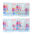 Подставка для книг металлическая сплошная ООПТ 19*21см Девочка-зайчик Аниме, ассорти 1207P