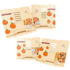 Подставка для книг металлическая сплошная ООПТ 19*21см Капибара, ассорти 1197P