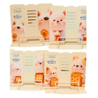 Подставка для книг металлическая сплошная ООПТ 19*21см Собачка, ассорти 1204P