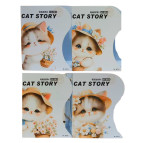 Ограничитель для книг металлический №6872 Котик