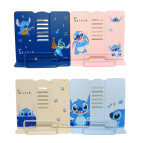 Подставка для книг металлическая сплошная Лидер 19*21см Стич, ассорти 1003