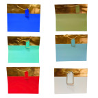 Пакет подарочный бумажный 40*30*12см Золотоая полоска 3282-L