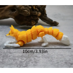 Игрушка пластик 3Д-принт Лиса радужная 10см, ассорти 3660