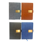 Блокнот А5 96л. Лидер с магнитным клапаном Золотая пряжка 00020