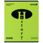 Тетрадь школьная предметная А5+ 168*203мм 48л. Kite в клетку, Bright История K25-240-14