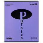 Тетрадь школьная предметная А5+ 168*203мм 48л. Kite в клетку, Bright Физика K25-240-12
