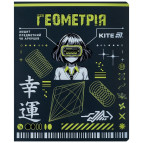 Тетрадь школьная предметная А5+ 168*203мм 48л. Kite в клетку, Cyber Геометрия K25-240-21