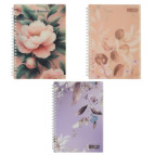 Тетрадь на спирали А5 80л. Buromax Arabeski в клетку BM.2587-**