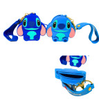 Кошелек детский силиконовый Лидер Стич 8*8см, цвет микс 2301-15