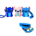 Кошелек детский силиконовый Лидер Стич 9*6см, цвет микс 2301-16