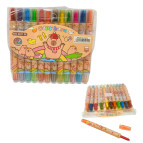 Карандаши восковые 12цв. Капибара выдвижные 2011-М