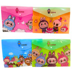 Папка-конверт А4 с кнопкой с принтом Лидер 2201-1948 Labubu