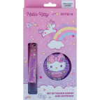 Патч - Нашивка на липучке Kite с подвеской на карабине Hello Kitty HK24-3010-3