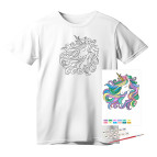 Футболка - раскраска Rosa Talent хлопок 100%, размер S Unicorn N0003808