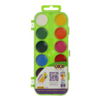 Краски акварельные 12 цв. ZiBi пласт/уп б/к 6544-12