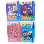 Блокнот А5 80л. Лидер с резинкой Лабубу Labubu, ассорти 9036-33