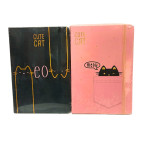 Блокнот А5 80л. Лидер Чорный кот с резинкой 1814-9-КТ