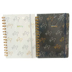 Тетрадь на спирали А5 80л. ТВП обложка Лидер 536-19 Зайчик на резинке, в клетку