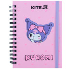 Блокнот на спирали А6 80л. Kite Kuromi HK25-229-2