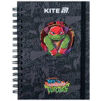 Блокнот на спирали А6 80л. Kite Ninja Turtles NT25-229