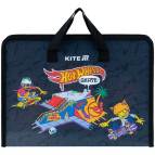 Портфель А4 Kite мод 202 Hot Wheels пластик на молнии HW25-202