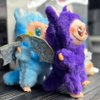 Игрушка фигурка-брелок Labubu Лабубу Ангел Limited Collection фиолетовая/голубая 17см 0114