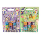 Скотч декоративный Decor набор 9шт 1,2см*2,2м Котики, ассорти с диспенсором HLL-901-PAW