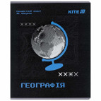 Тетрадь школьная предметная А5+ 168*203мм 48л. Kite в клетку, Techno География K25-240-5