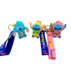 Брелок резиновый Стич 5,5см с лентой, ассорти ZB-926-1152