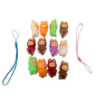 Игрушка фигурка-брелок Labubu Лабубу 5см Дракончик ворсистая, дизайн ассорти ZB-1101