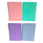 Тетрадь на спирали А5 80л. пластиковая обложка Note Planner Макарун 2476-А5/1227